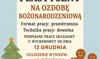 Przedszkolny Konkurs na Ozdobę Bożonarodzeniową 