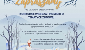 Konkurs Wiersza i Piosenki Zimowej