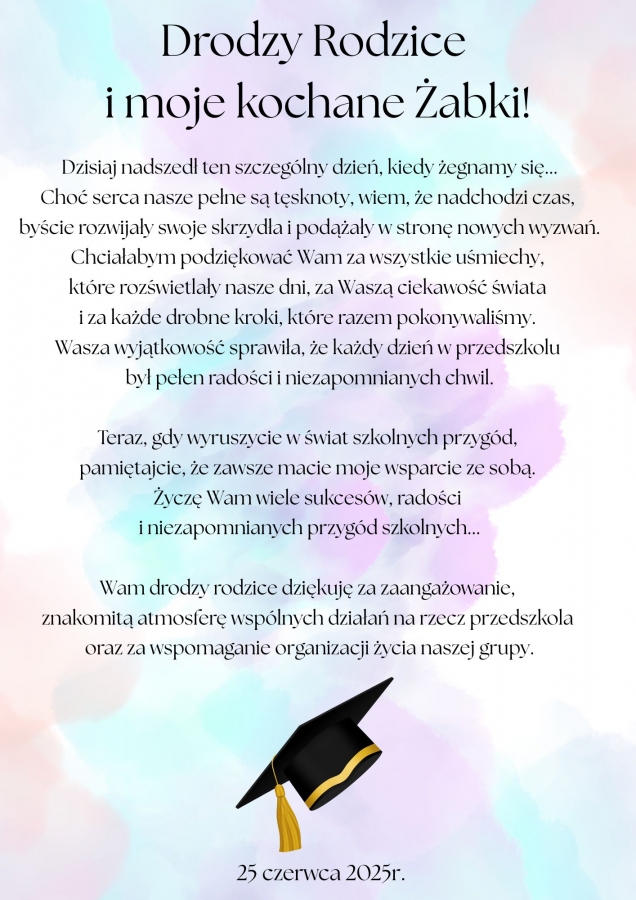 Zakończenie roku 2024/2025